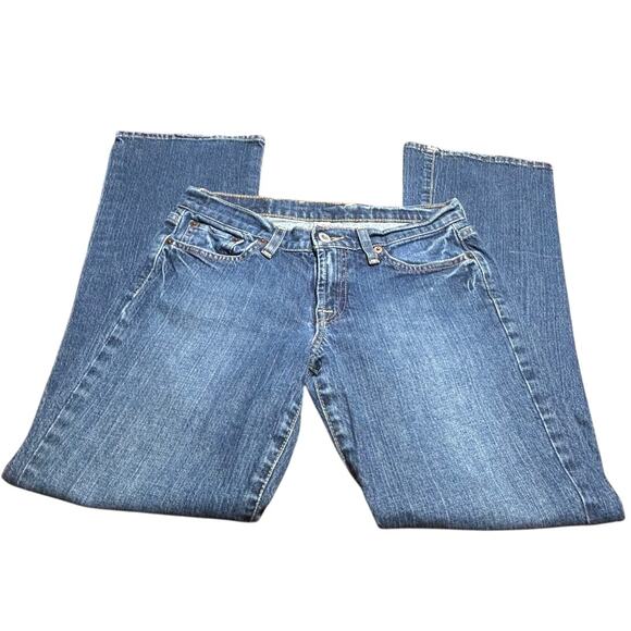 Lucky Brand Dungarees Low cut short length size 2 25 waist Jeans - Picture 1 of 4